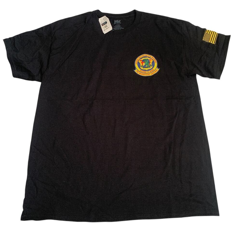 USMC Men's Size L 2nd Battalion 4Th Marines Short Sleeve T-Shirt Brand New - Picture 10 of 16